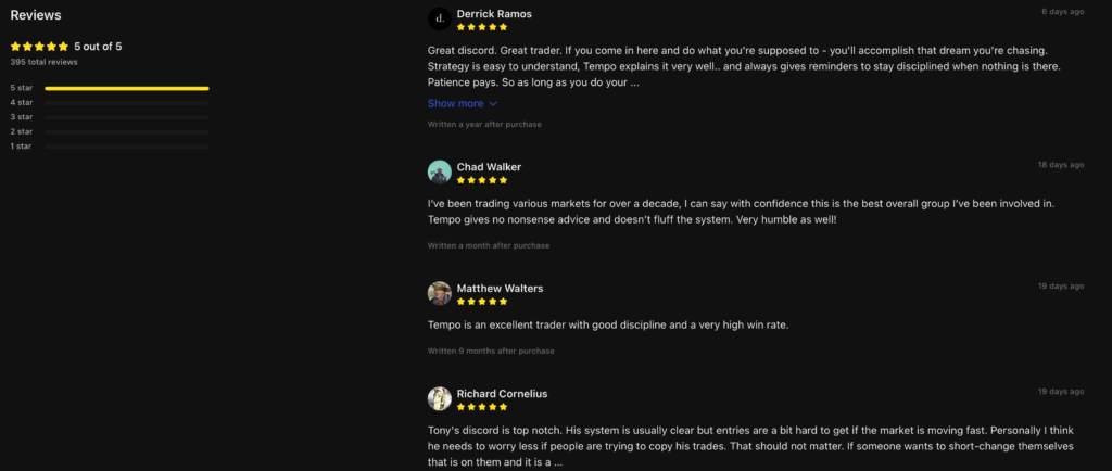 Tempo Trades Reviews